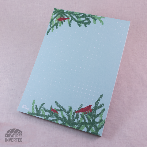 Red Cherry Shrimp A6 Notepad