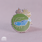 Cherry Shrimp Hard Enamel Pin