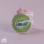Cherry Shrimp Hard Enamel Pin