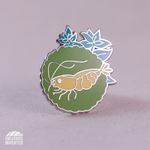 Cherry Shrimp Hard Enamel Pin