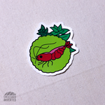 Cherry Shrimp Vinyl Sticker