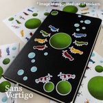 A6 Shrimp Sticker Sheet